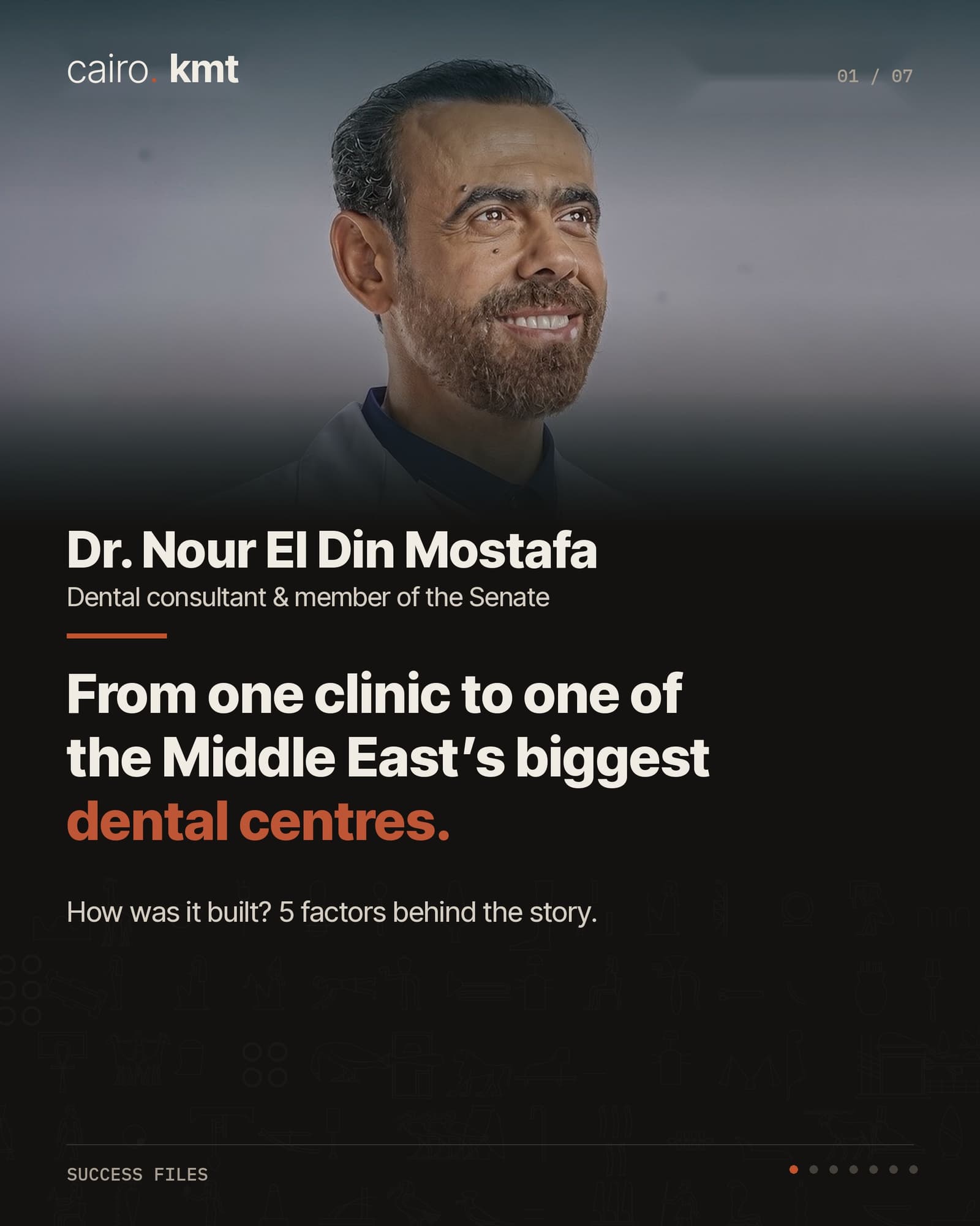 Dr Nour El Din Mostafa, dental consultant and member of the Senate