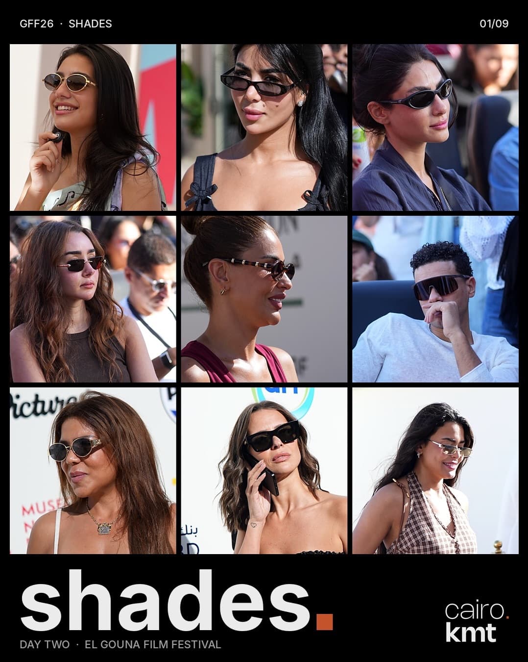 Festival guests in sunglasses in El Gouna