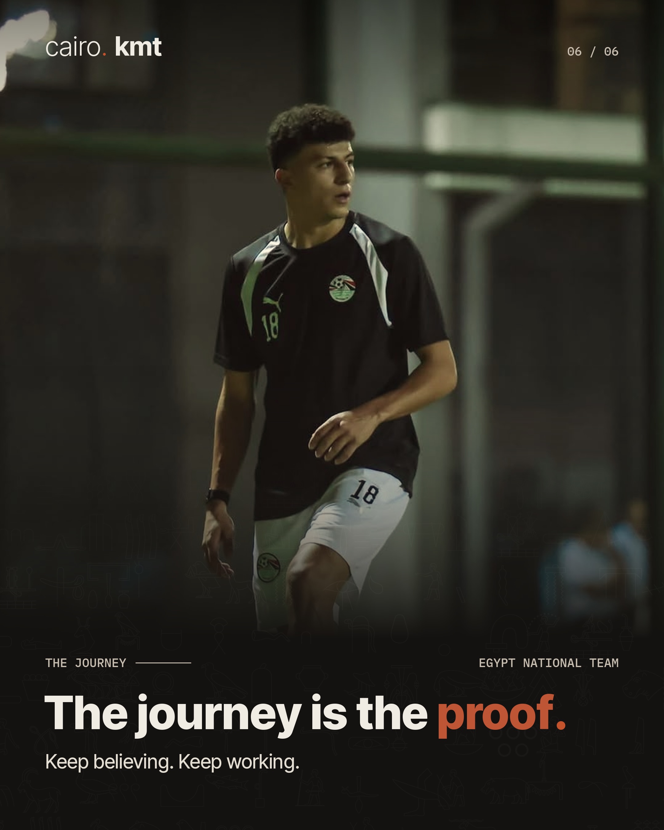 A young player in Masr El-Salloum’s green kit