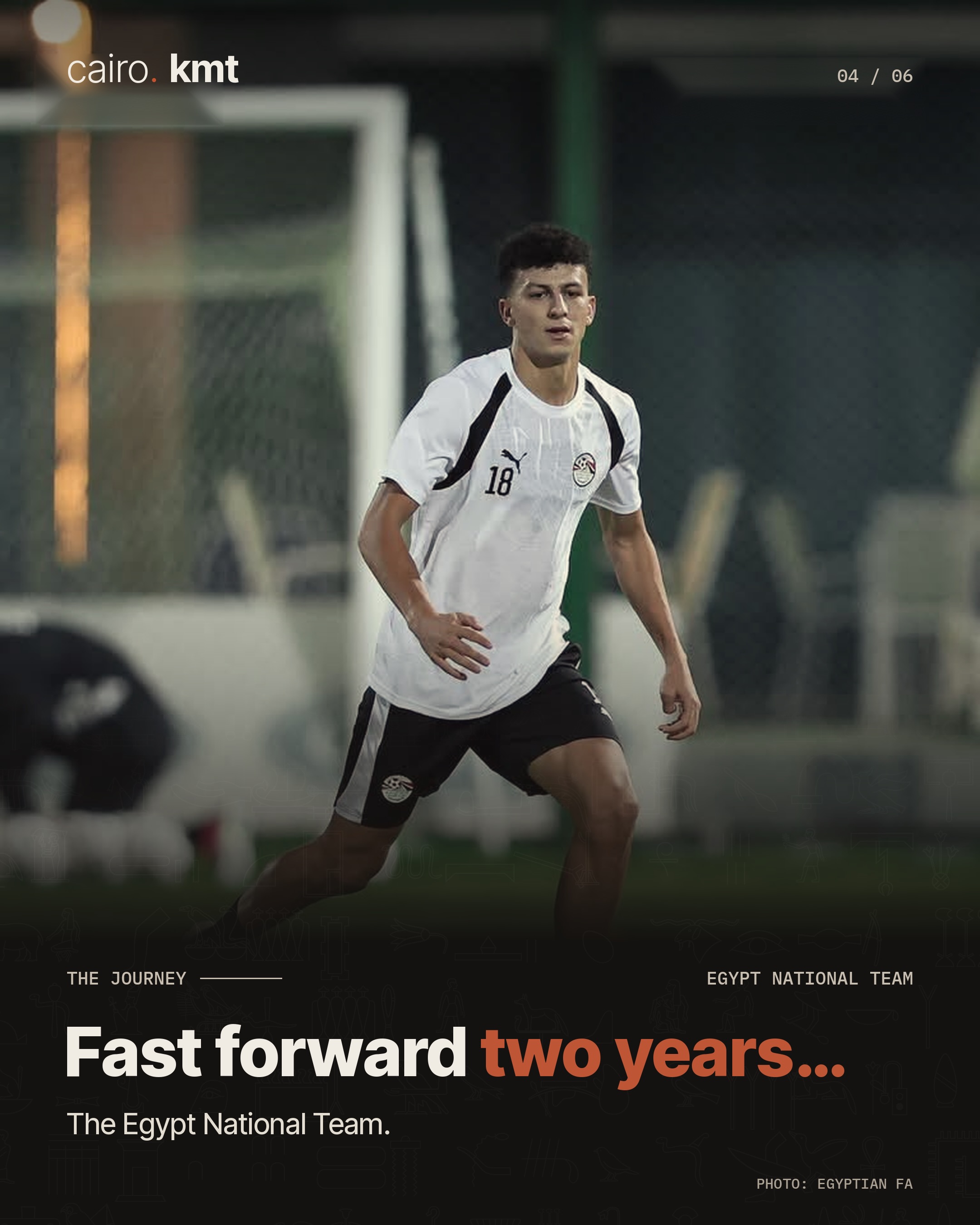 A young player in Masr El-Salloum’s green kit