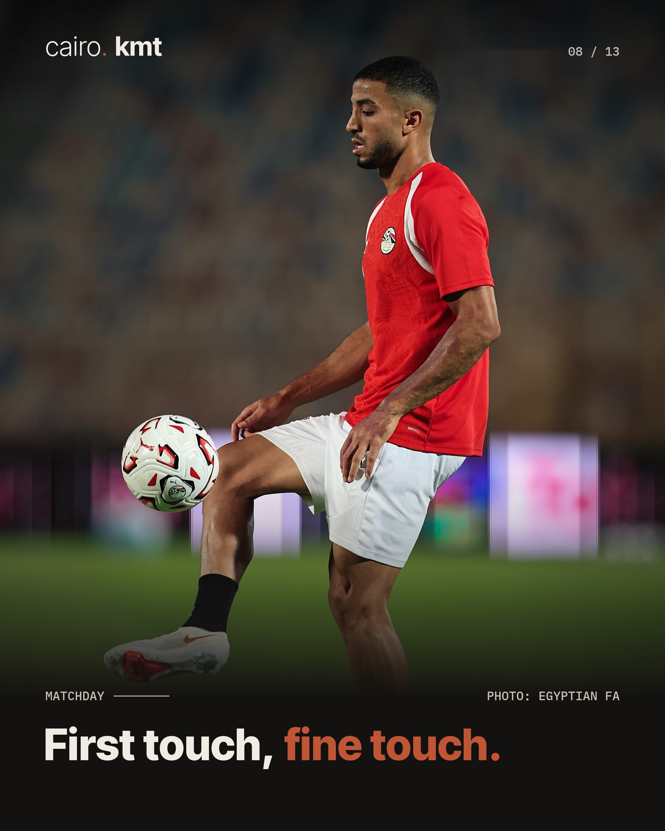 Mohamed Salah in Egypt’s red kit
