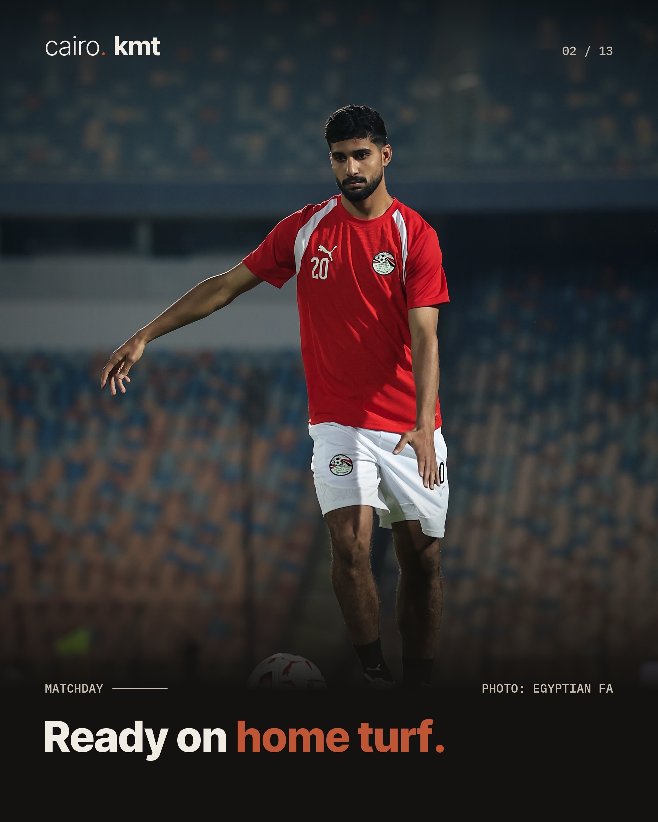 Mohamed Salah in Egypt’s red kit