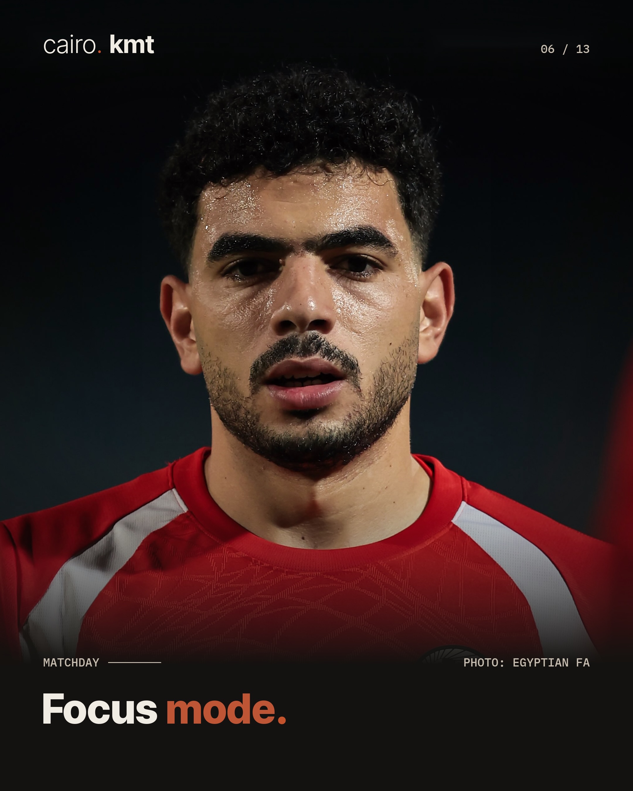 Mohamed Salah in Egypt’s red kit