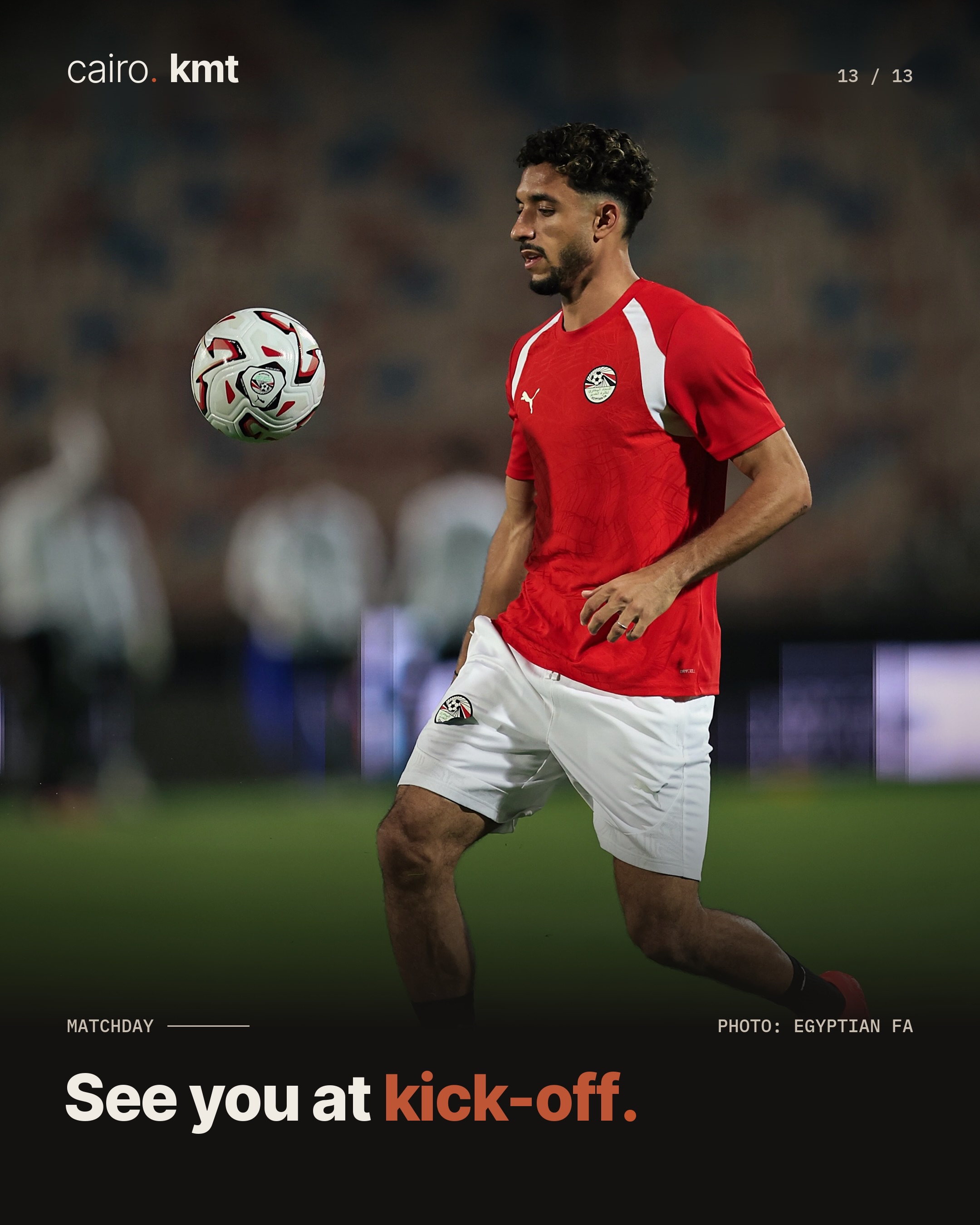 Mohamed Salah in Egypt’s red kit