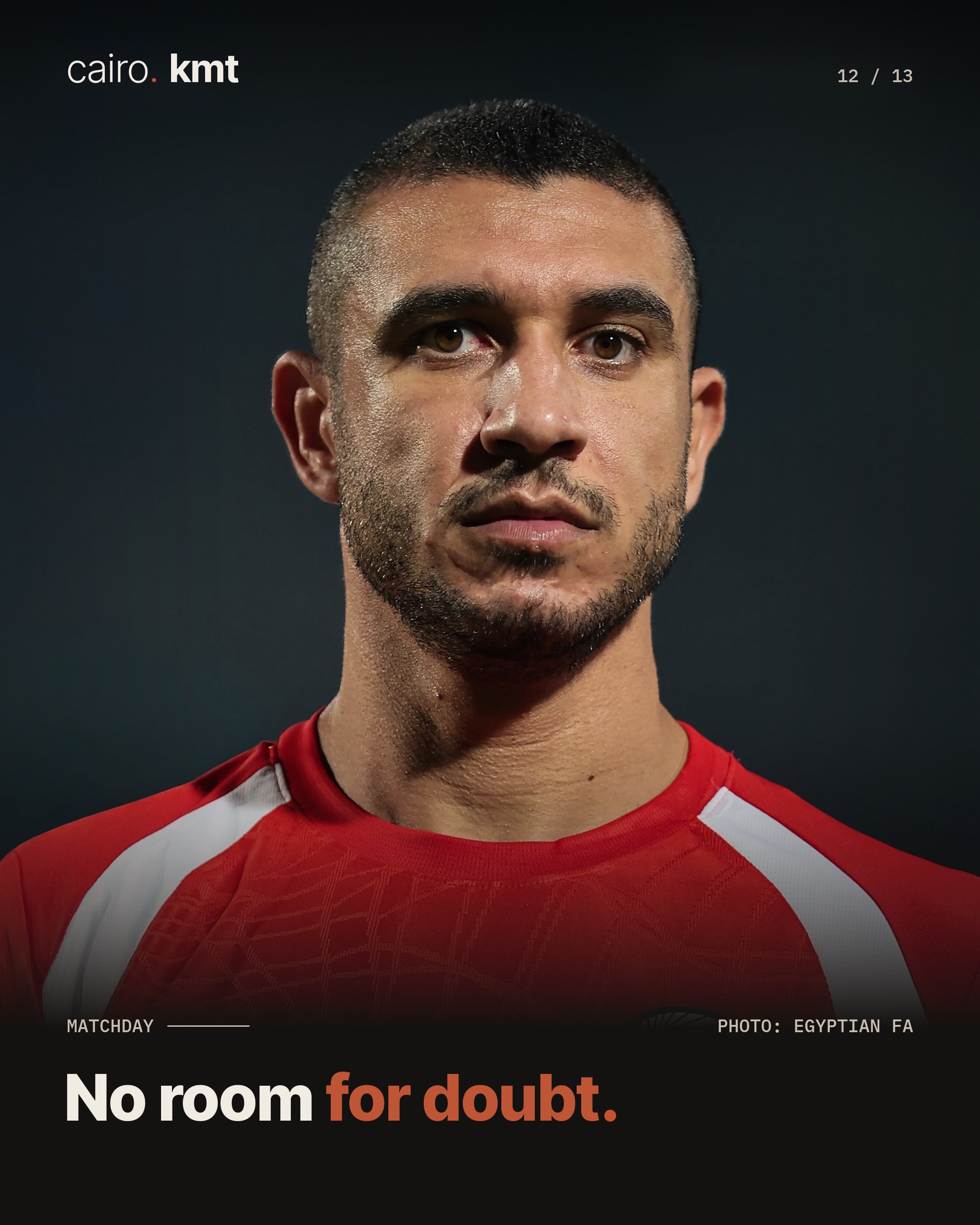 Mohamed Salah in Egypt’s red kit