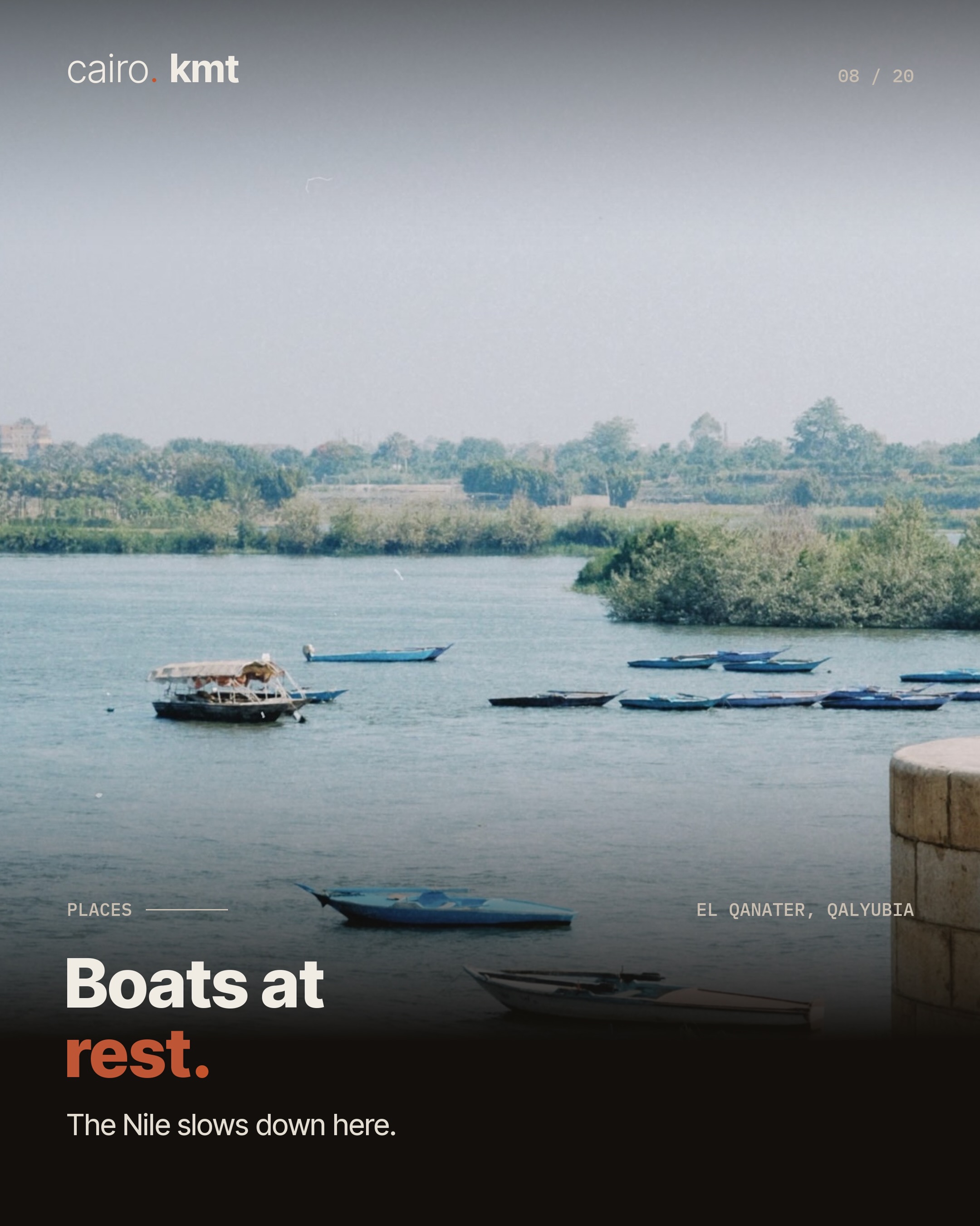 Fishermen along the barrages at El Qanater