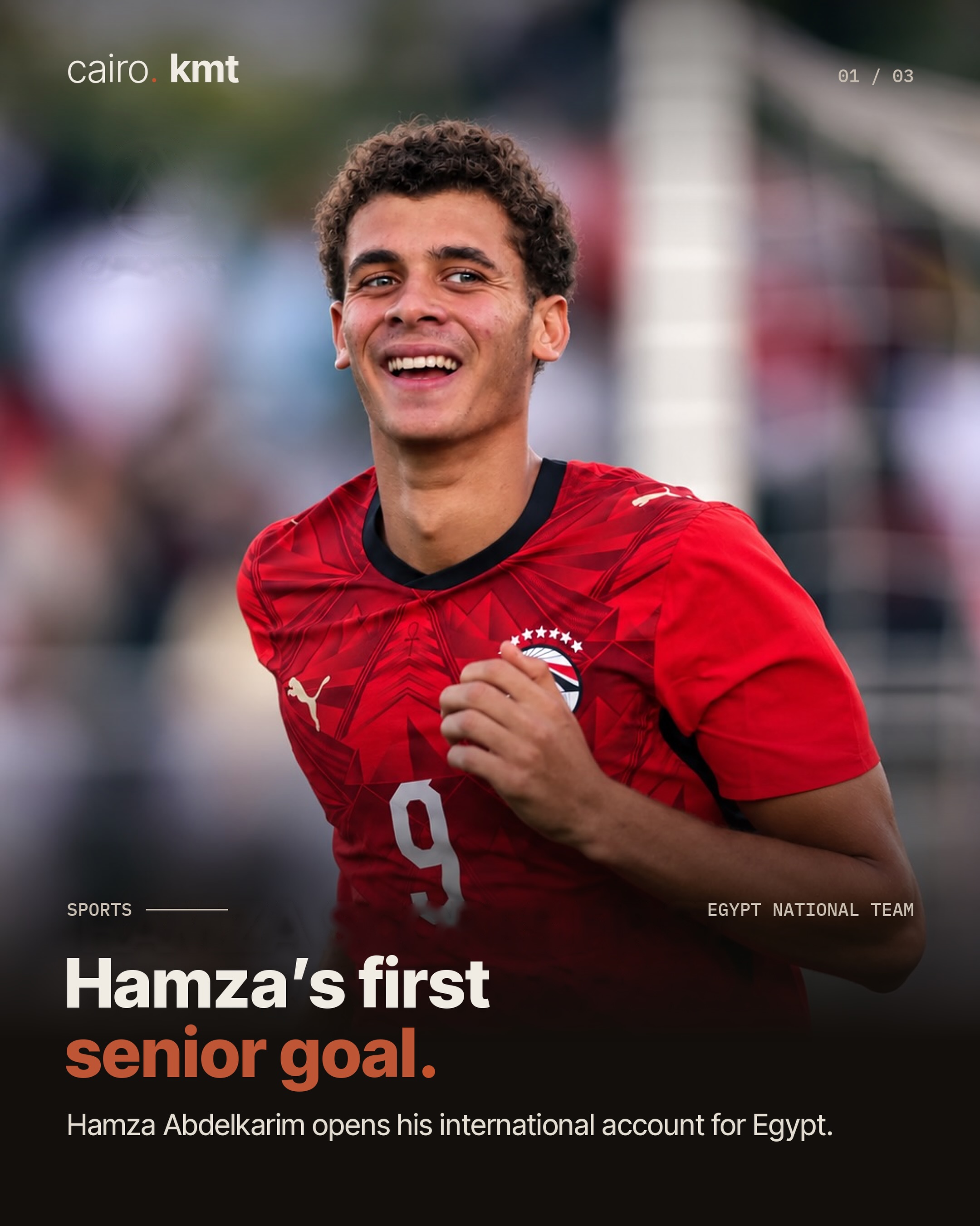 Egypt players celebrate a goal in Juba