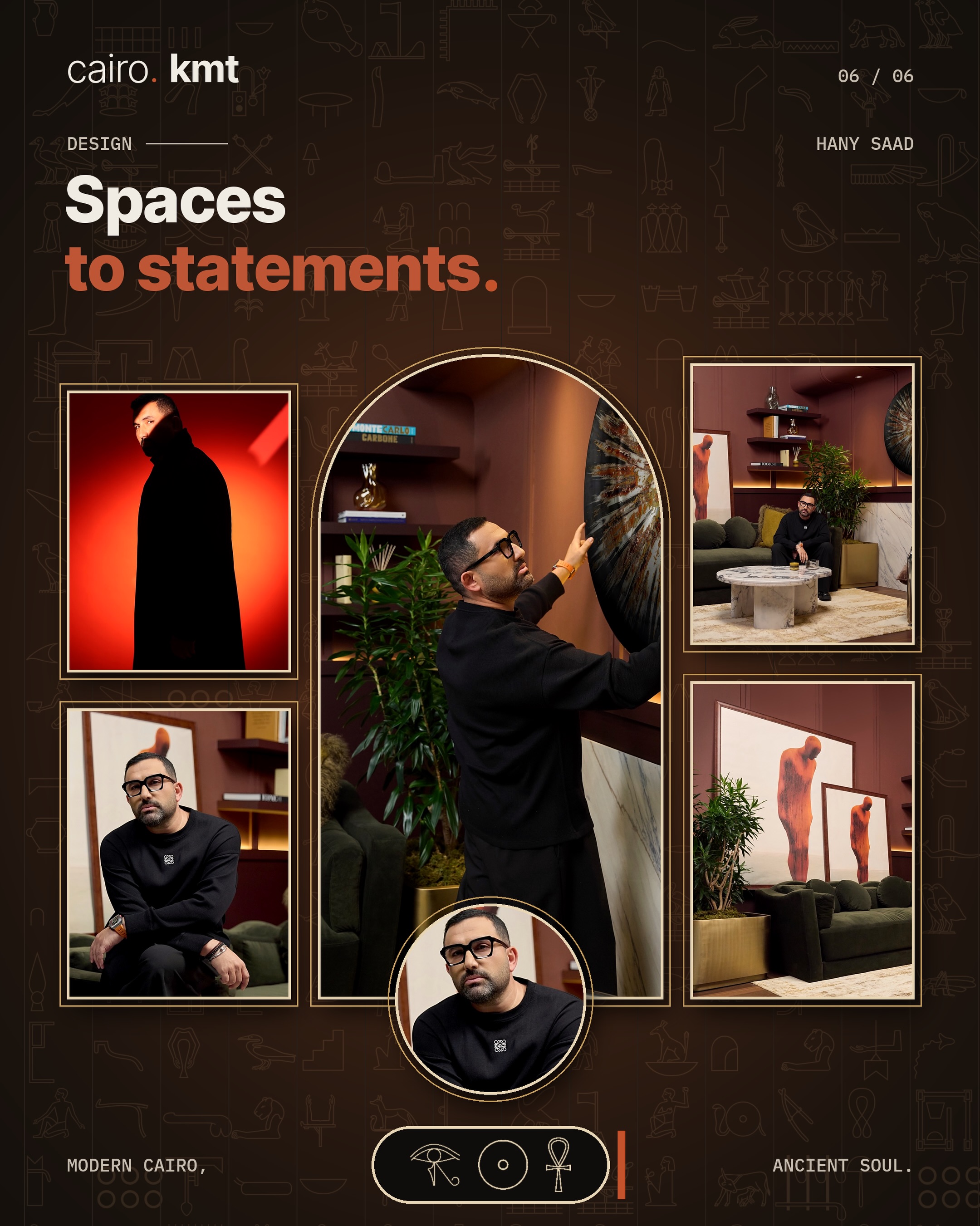 Hany Saad against a red background