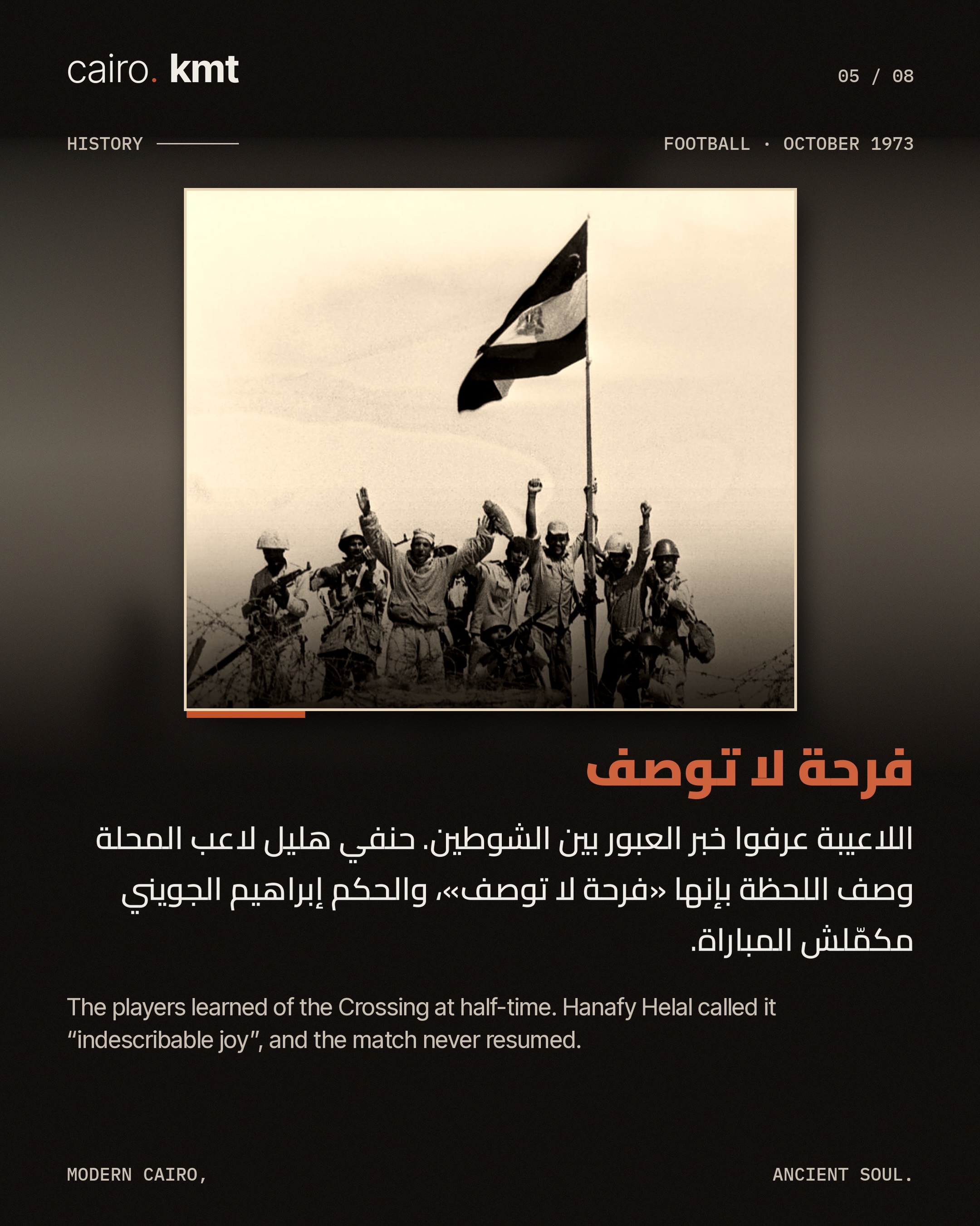 Archive photo of an Egyptian league match in 1973