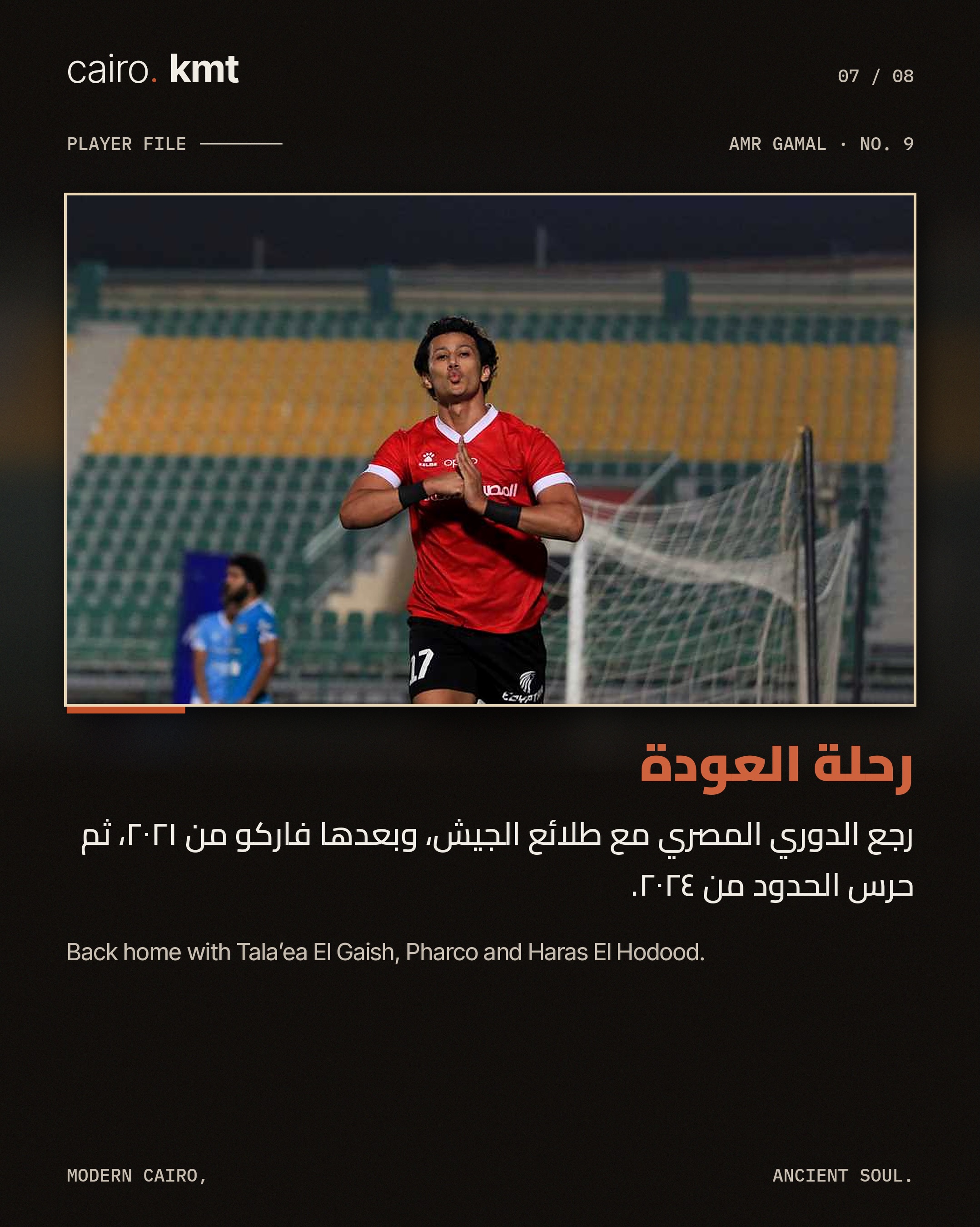 Amr Gamal in action
