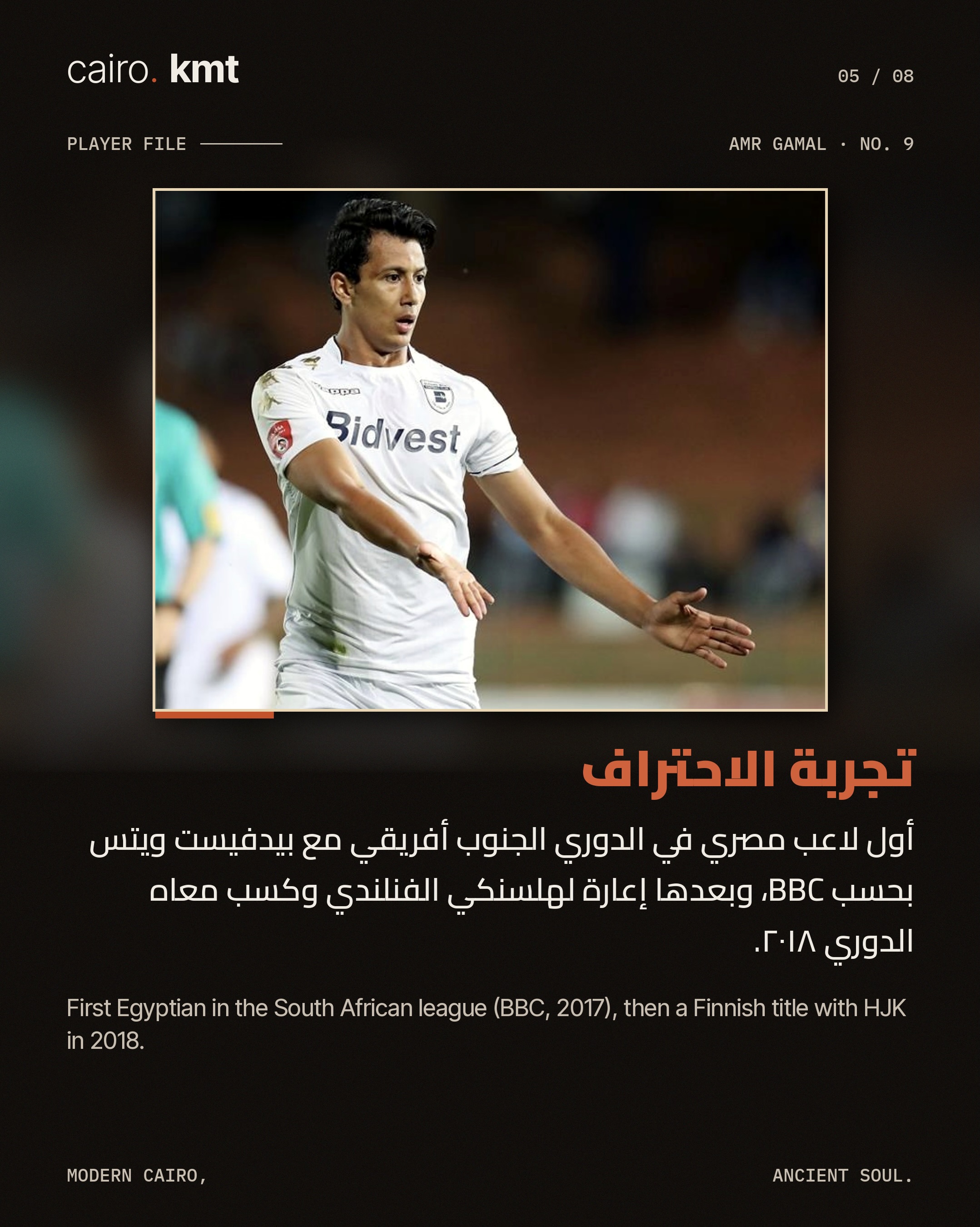 Amr Gamal in action