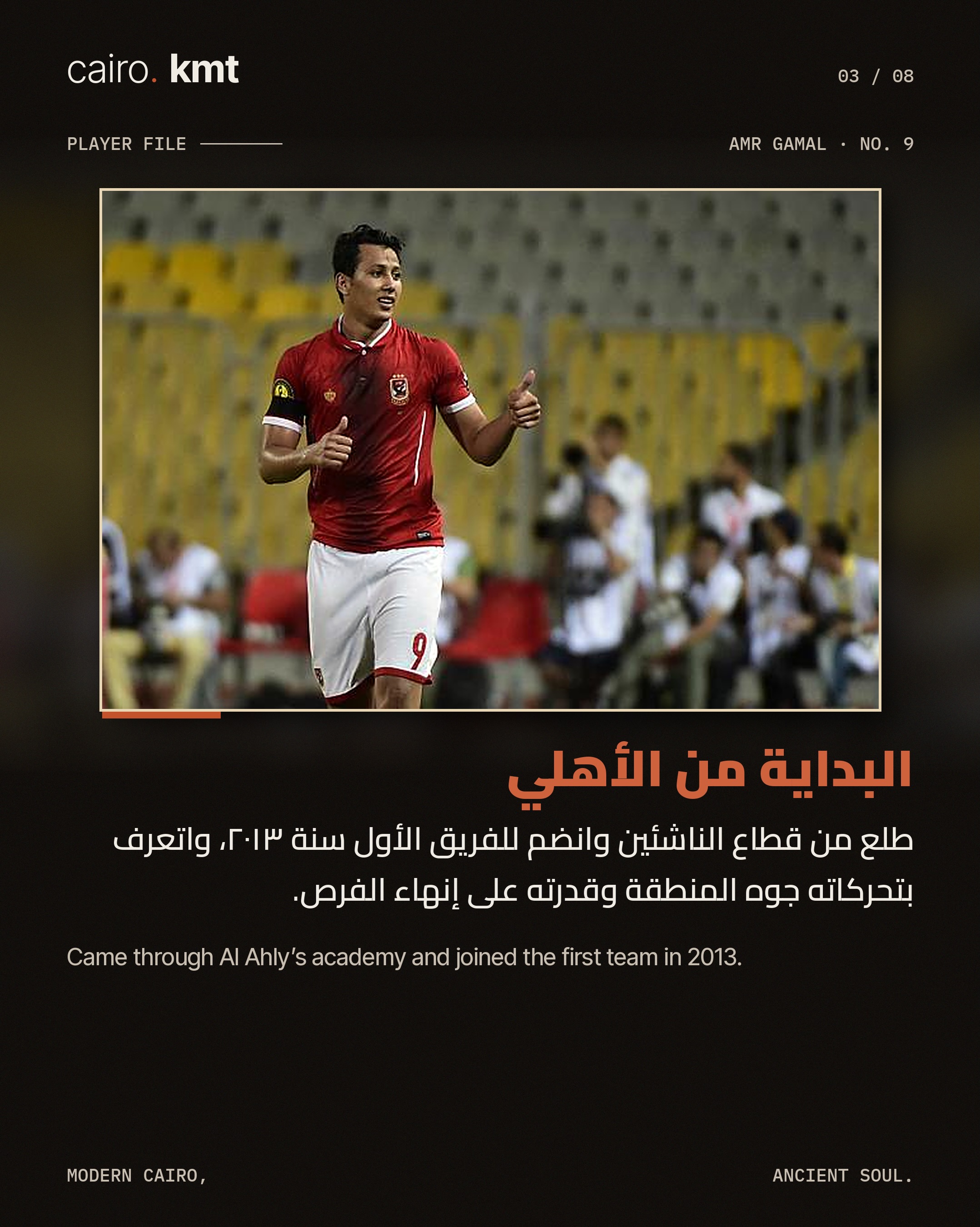 Amr Gamal in action