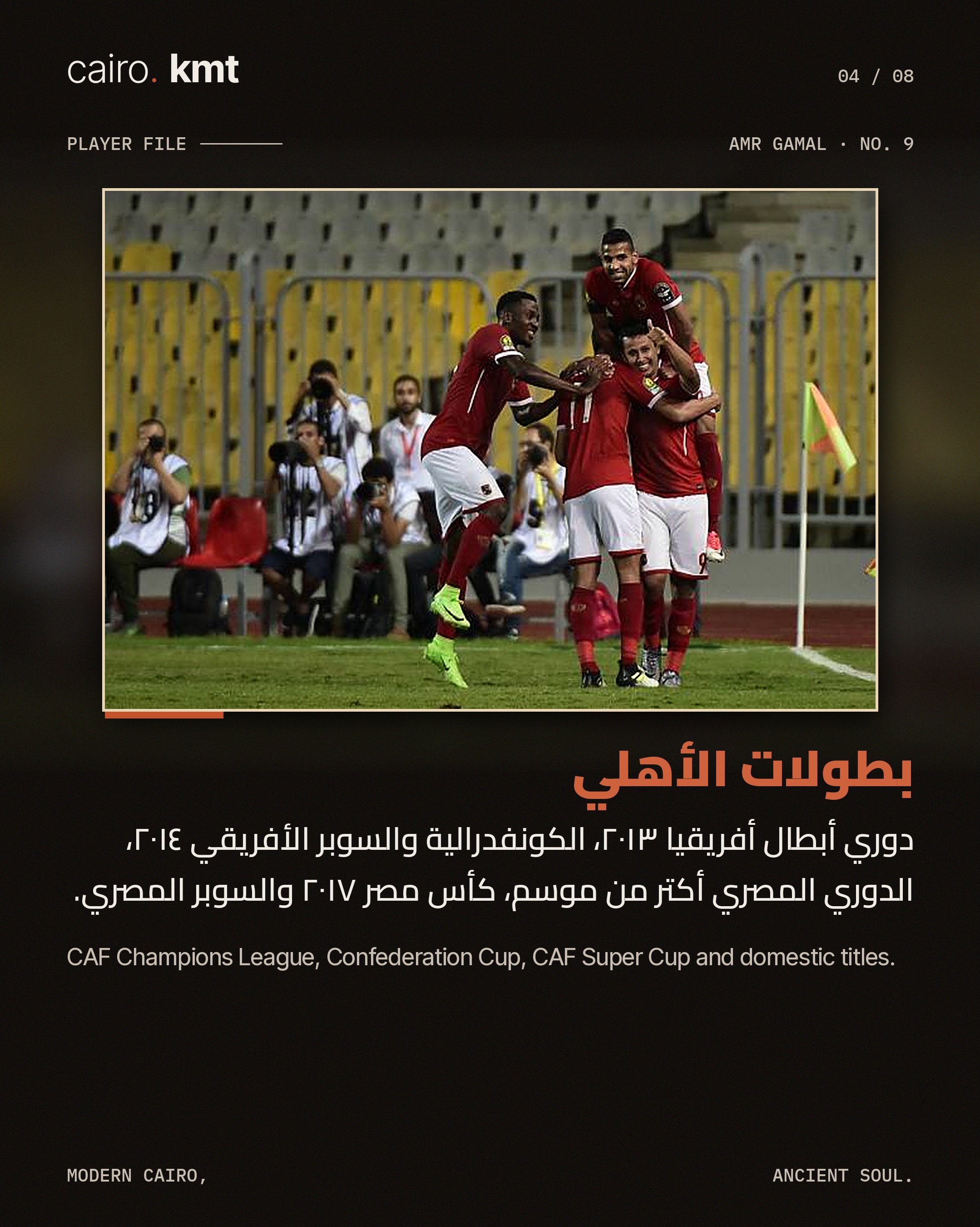 Amr Gamal in action