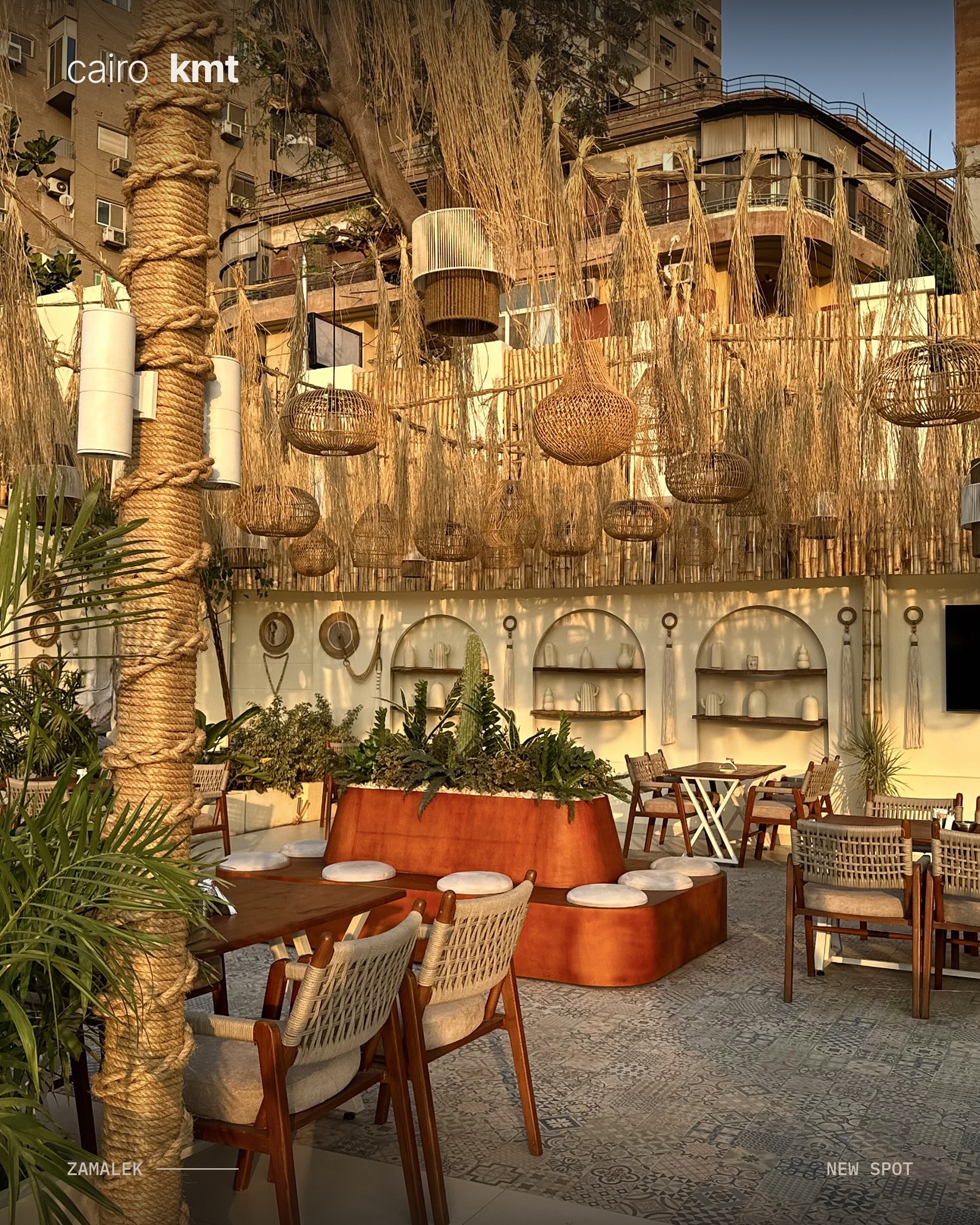 RIVA Lounge & Cafe’s Nile-side seating in Zamalek