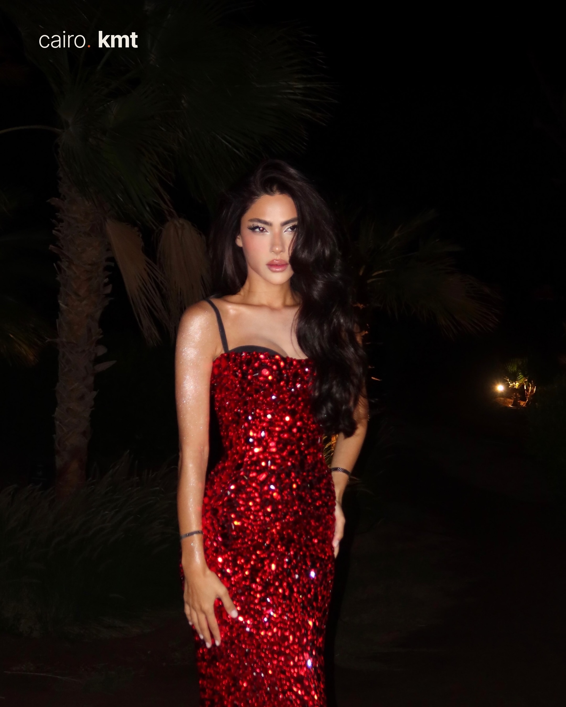 Arrivals on the red carpet at the opening of El Gouna Film Festival
