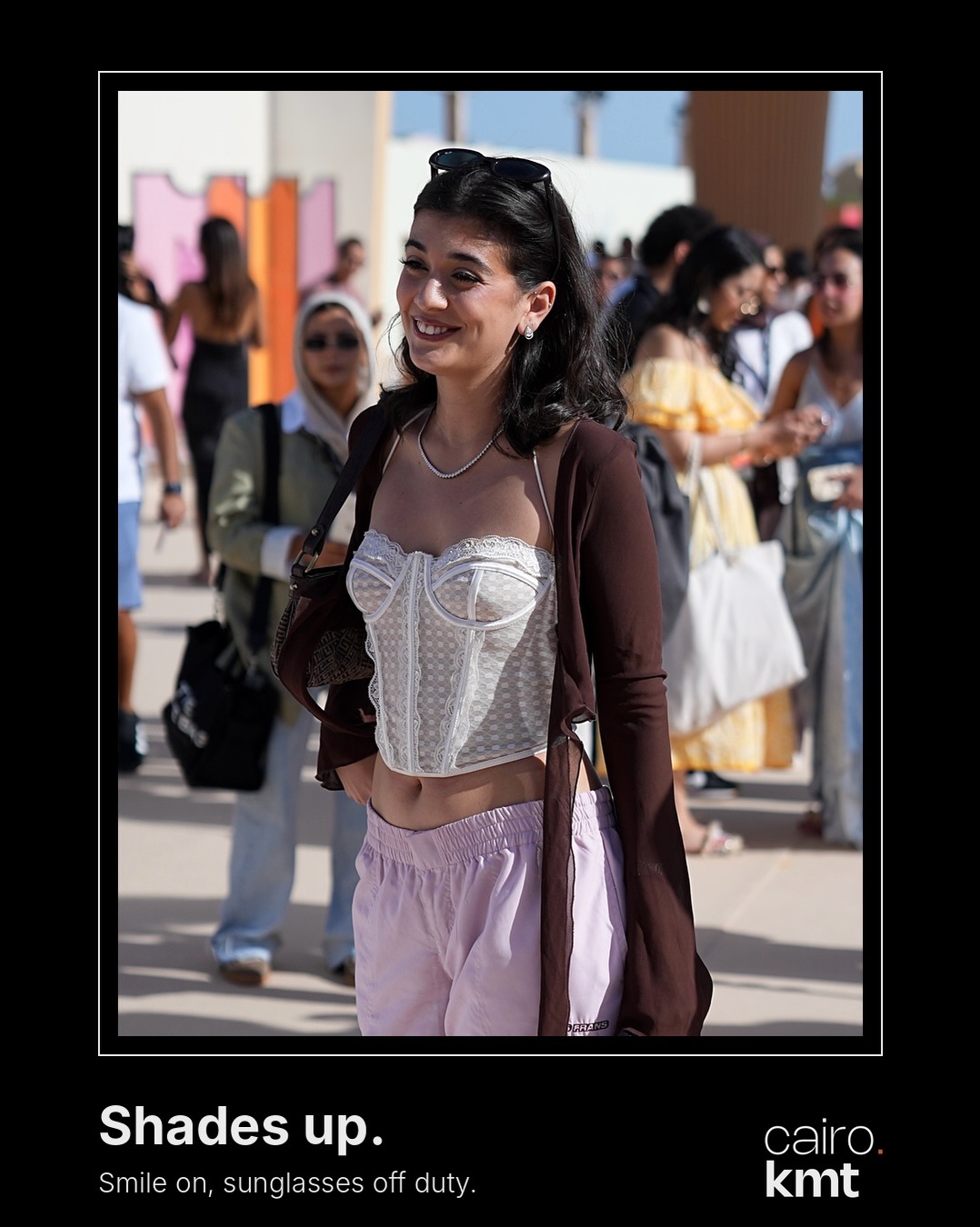 Festival guests in sunglasses in El Gouna