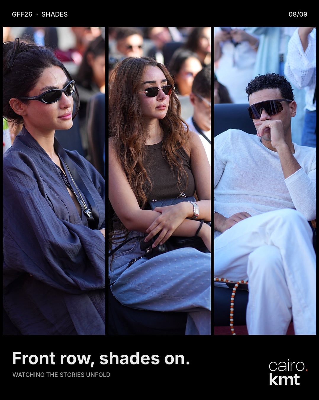 Festival guests in sunglasses in El Gouna